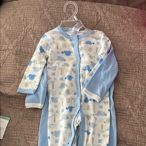 Baby Dinosaur Print Onesies-2 pack